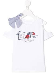 Lapin House топ с открытыми плечами и принтом