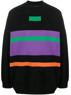 Ader Error oversized striped sweatshirt