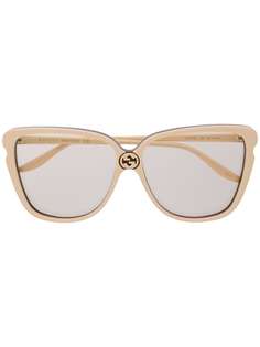 Gucci Eyewear солнцезащитные очки в оправе бабочка