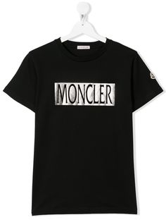 Moncler Kids футболка с логотипом