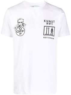 Off-White футболка с принтом из коллаборации с Kunsthal Museum