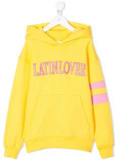 Alberta Ferretti Kids худи с вышивкой Latin Lover