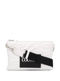 Versace Jeans Couture стеганый клатч с логотипом