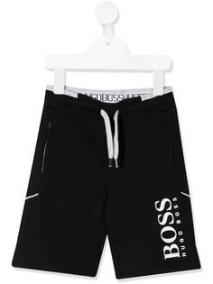 BOSS Kidswear шорты с кулиской и логотипом