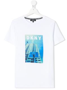 Dkny Kids футболка с фотопринтом