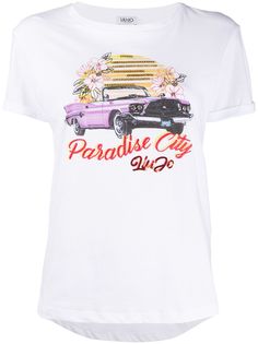 LIU JO декорированная футболка Paradise City