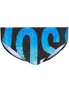 Moschino плавки с крупным логотипом