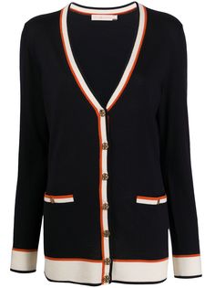 Tory Burch кардиган с глубоким V-образным вырезом