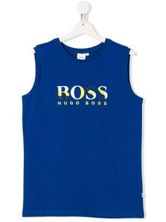 BOSS Kidswear топ без рукавов с логотипом