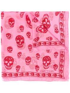 Alexander McQueen платок с принтом Skull