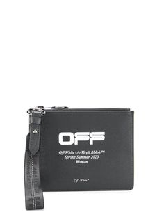Off-White клатч с логотипом