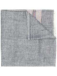 Brunello Cucinelli полосатый шарф с бахромой