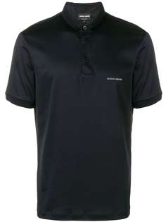 Giorgio Armani рубашка-поло с логотипом на груди
