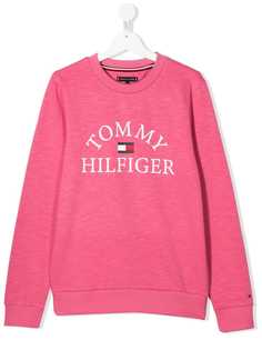 Tommy Hilfiger Junior толстовка с круглым вырезом и логотипом