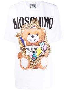 Moschino футболка с логотипом