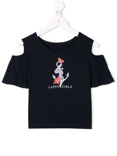 Lapin House топ с открытыми плечами и декоративной отделкой