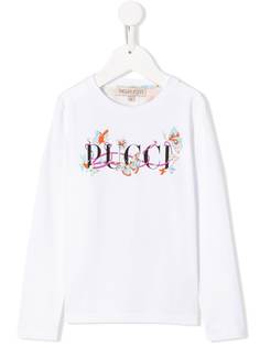 Emilio Pucci Junior футболка с длинными рукавами и принтом