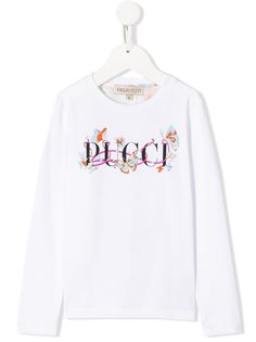 Emilio Pucci Junior футболка с длинными рукавами и принтом