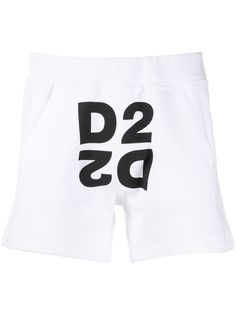 Dsquared2 спортивные шорты с логотипом Mirrored D2