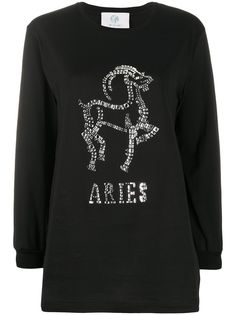 Alberta Ferretti джемпер Aries с кристаллами