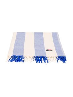 Mc2 Saint Barth полосатое полотенце с бахромой