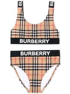 Burberry Kids бикини в клетку