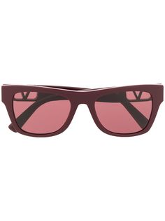 Valentino Eyewear солнцезащитные очки в квадратной оправе