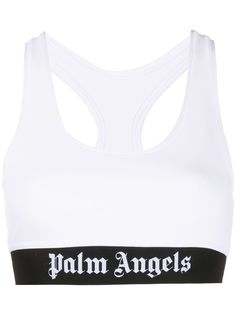 Palm Angels спортивный бюстгальтер с логотипом