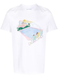 Casablanca футболка Casa Pool с логотипом