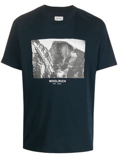Woolrich футболка с фотопринтом
