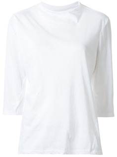 Bassike футболка с рукавами три четверти и высоким воротником