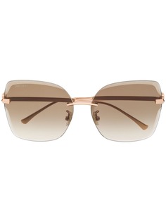 Jimmy Choo Eyewear солнцезащитные очки Corin в квадратной оправе