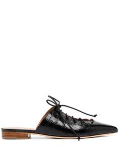Malone Souliers мюли с тиснением под кожу крокодила