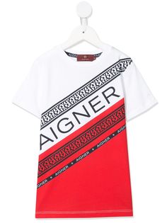 Aigner Kids футболка с логотипом