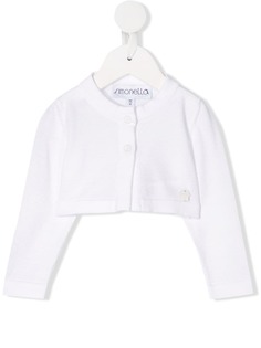 Simonetta укороченный кардиган с логотипом