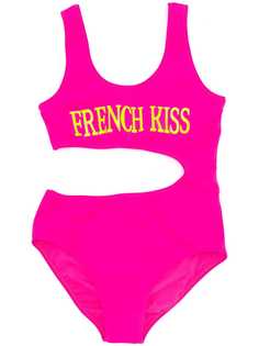 Alberta Ferretti Kids купальник с принтом French Kiss