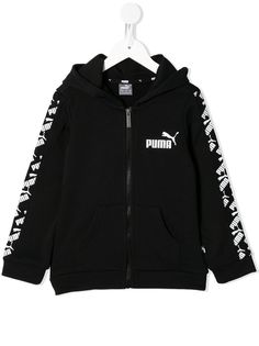 Puma Kids худи с логотипом и контрастными полосками