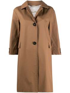 Max Mara однобортный непромокаемый тренч