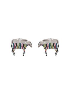 PAUL SMITH запонки в виде зебры