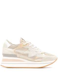 Philippe Model Paris массивные кроссовки с эффектом металлик