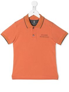 Brunello Cucinelli Kids рубашка-поло с логотипом