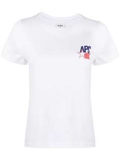 A.P.C. футболка с логотипом