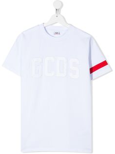 Gcds Kids футболка с вышитым логотипом