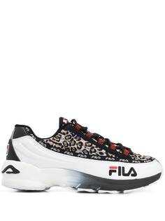 Fila кроссовки с леопардовым принтом