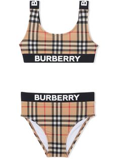 Burberry Kids бикини в клетку Vintage Check