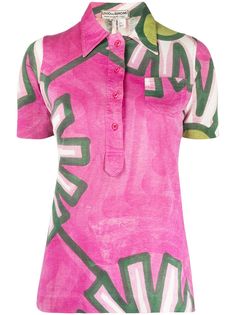 A.N.G.E.L.O. Vintage Cult рубашка-поло с цветочным принтом 1960-х годов