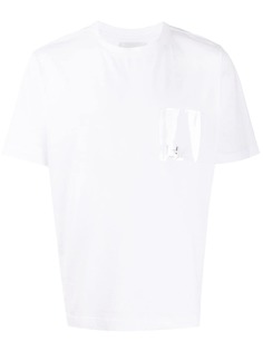 Heliot Emil футболка с прозрачной нашивкой и логотипом