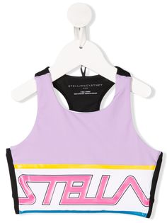 Stella McCartney Kids укороченный спортивный топ