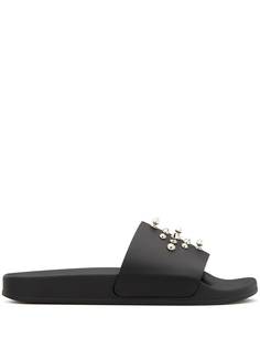 Giuseppe Zanotti шлепанцы Brett с заклепками