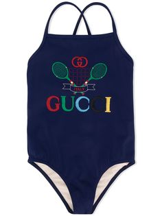 Gucci Kids купальник с логотипом